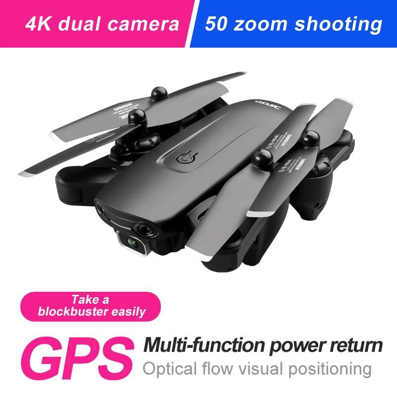 F6 RC GPS Drone 4K Dual HD Camera Professional FPV Drones with 5G WiFi Optical Flow Foldable RC Quadcopter Dron