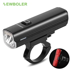 NEWBOLER vélo lumière avant 1000 Lumen vélo lumière 4800 mAh étanche lampe de poche USB charge vtt route cyclisme lampe accessoires