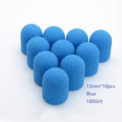 10Pcs Pedicure Sanding Caps Mandrel Nail Drill Bits Sanding Bands Heads Gel Remover Manicure Milling Cutters Electric Nail Tools