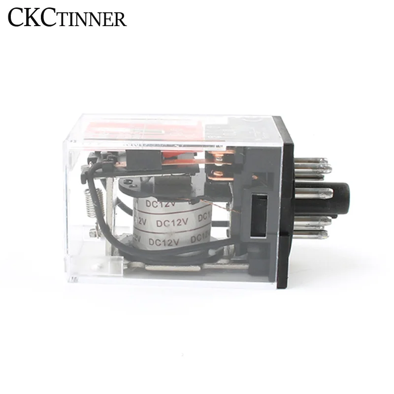 Intermediate relay MK2P-I MK2P small electromagnetic relay with socket base 8PIN PF083A DC12V DC24V AC110V AC220V