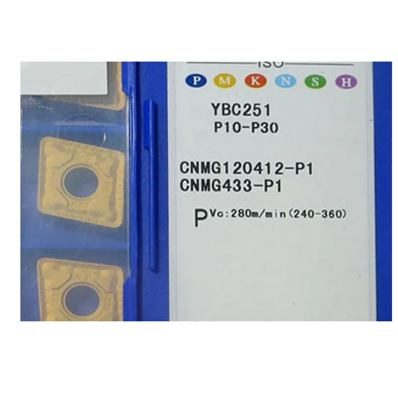 CNMG Inserts CNMG12 CNMG19 CNMG120408 WG YBC252 CNMG120412 P1 YBC251 CNMG190612 ER Original Blades Special For Steel Processing