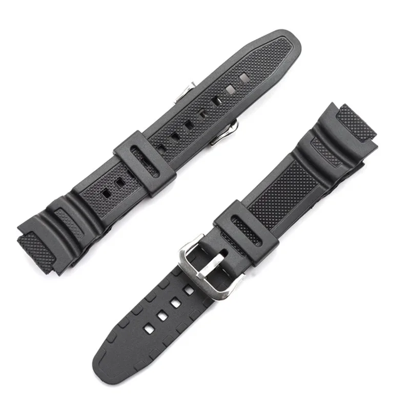 Watch Band For Casio G-shock SGW300H AE1000 W-800H W218H W-S210H AQS810W W800H Pin Buckle Strap Watch Black Wrist Bracelet