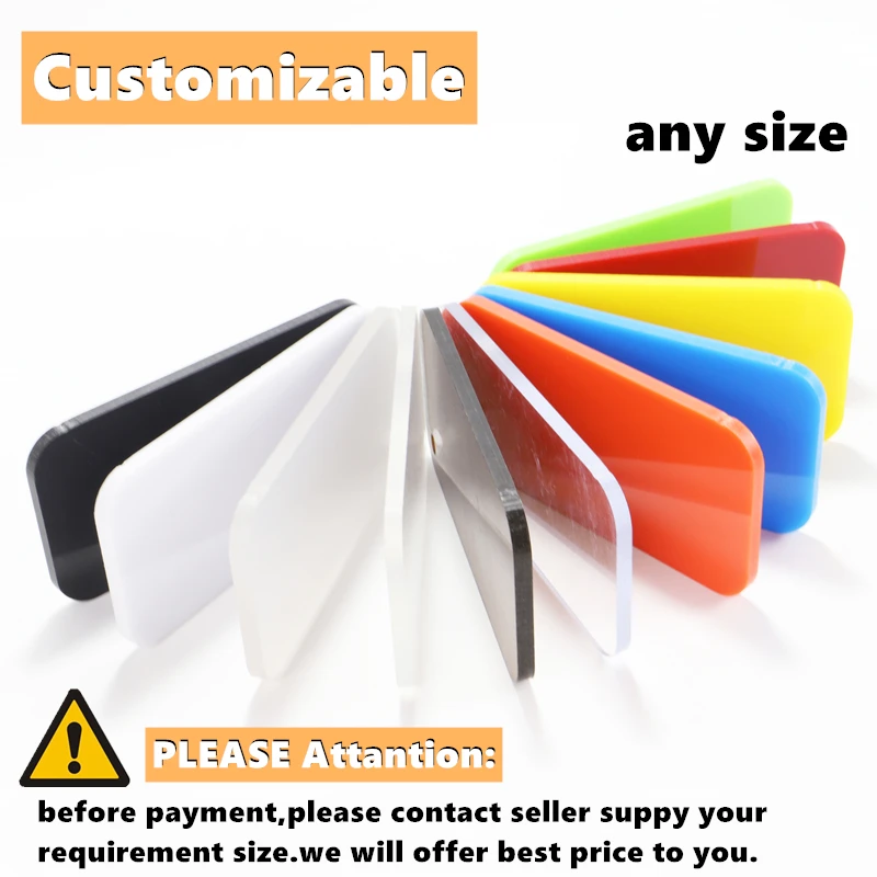 Customizable AnySize Acrylic Partition Panel Desk Separator Baffle Board Student Examination Dividers Fixed Clamps Desktop Table