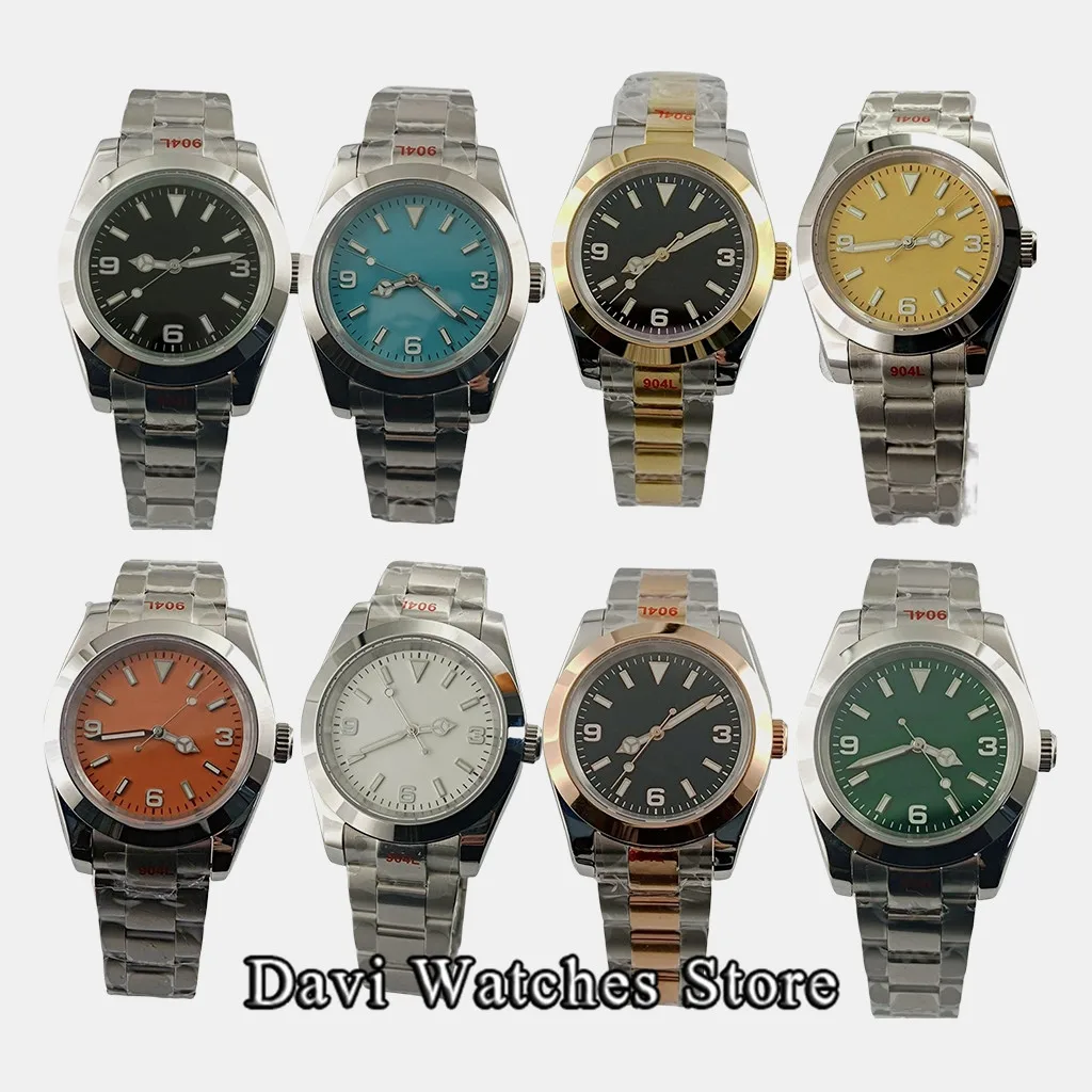 

Bliger Sterile 36mm/39mm NH35 Automatic Movement Top Mens Watches Luminous Sapphire Glass Male Wristwatch Screw-in Crown