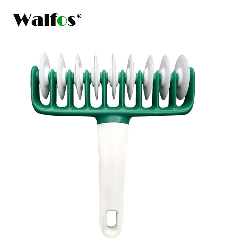 

Walfos Cookie Bread Pizza Pastry Bakery Pie Dough Roller Baking Tool Embossing Home Kitchen Restaurant Cake Lattice Press Cutter