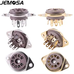 9Pins Bakelite Tube Socket Valve Base GZS9-F2 For 6922 ECC83 ECC82 EL84 12AT7 12AX7 12AU7 Vacuum Tube Amplifier Hifi Audio DIY