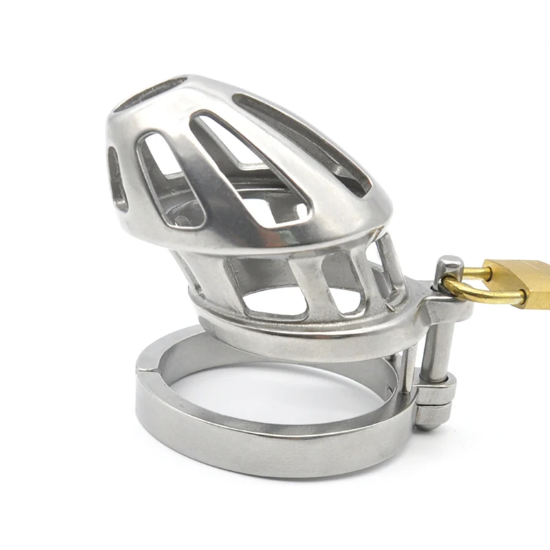 BLACKOUT 316 Stainless Steel BON4M Male Chastity Device Cock Cage Openable Penis Ring Men Virginity Lock Adult Sex Toys
