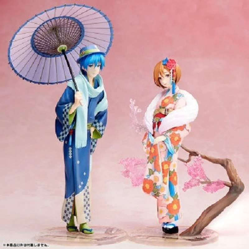 

25cm Anime Kaito Hanairogoromo with umbrella Kimono Flower Cloth Ver 1/8 Scale PVC Action Figure Collection Model Toys Doll Gift