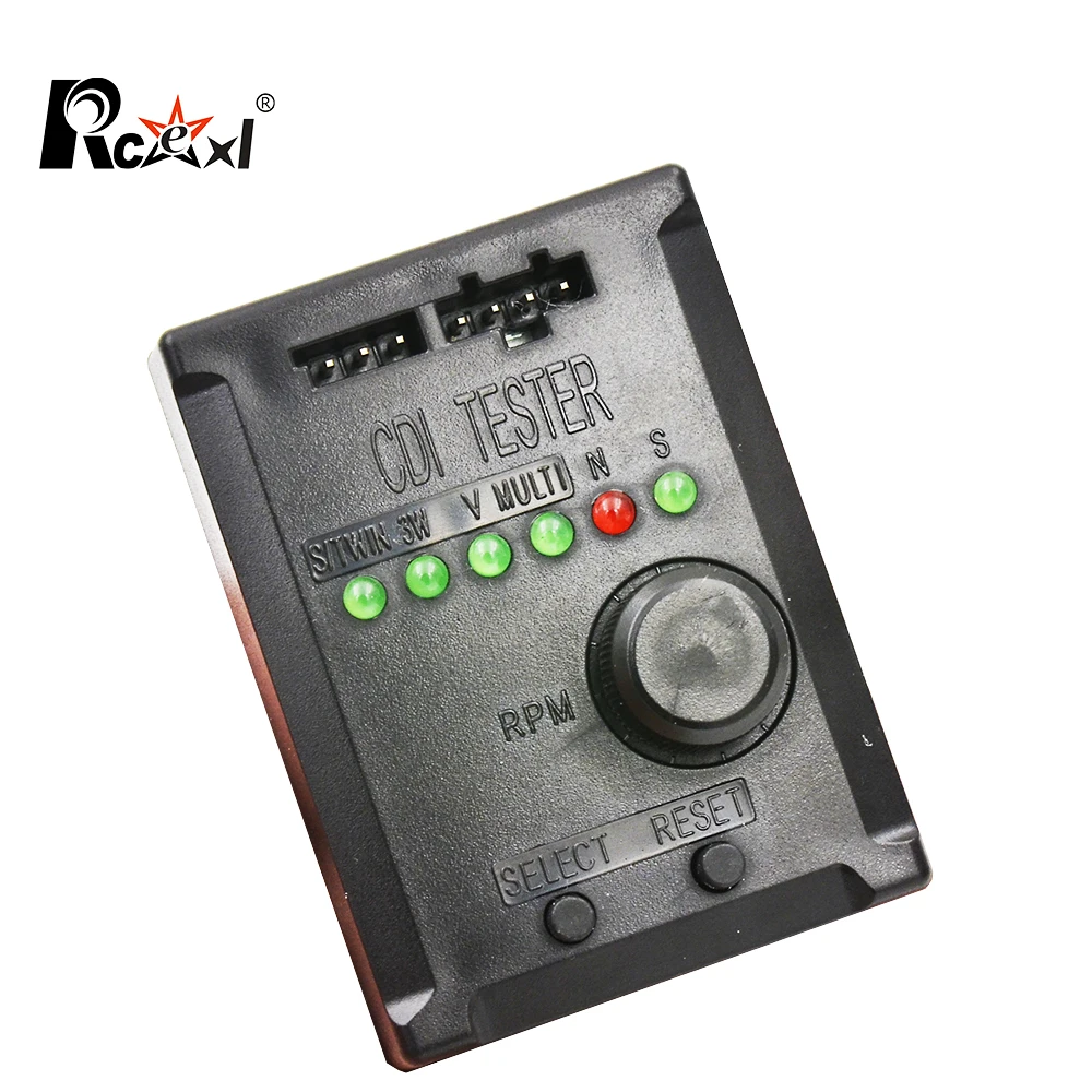 Rcexl RC Gas Engine CDI Tester Electronic Ignition Igniter Tester for DLE Fix Wing Airplain Accessory