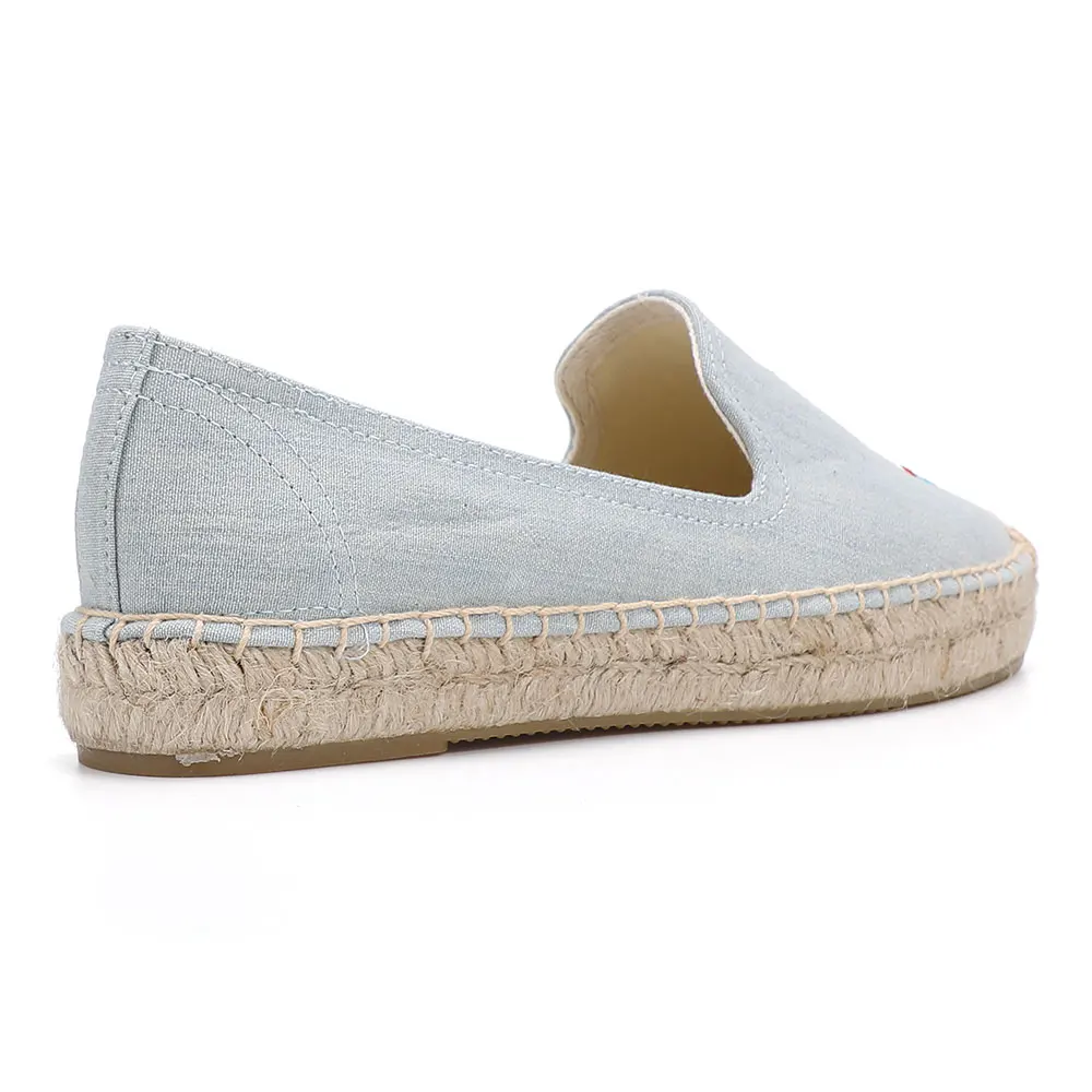 2021 Zapatillas Mujer New Flat Platform Hemp Rubber Slip-on Casual Spring/autumn Hand-painted Sapatos Womens Espadrilles Shoes