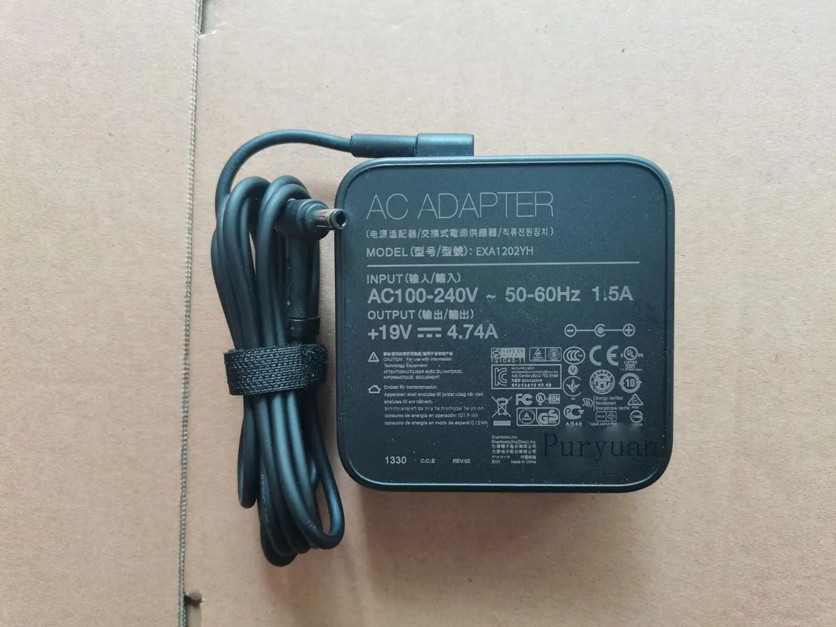 

NEW 90W 19V 4.74A ADP-90YD B PA-1900-48 PA-1900-92 EXA1202YH 5.5mm AC Adapter For ASUS R752LX-T4070H Notebook Original Puryuan