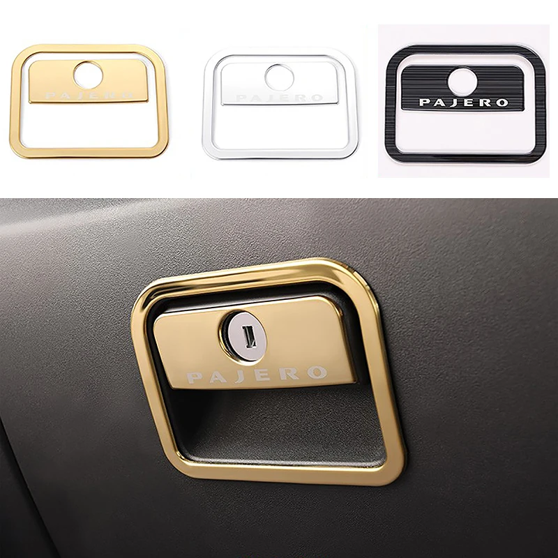 2pc Stainless Steel Passenger Locker Panle Decoration Cover Fit For Mitsubishi Pajero Montero v93 v97 v98 2007-2021