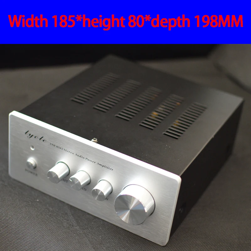 

KYYSLB A90 185*80*198MM Aluminum Panel Power Amplifier Chassis Tone Preamp Amplifier Case Shell