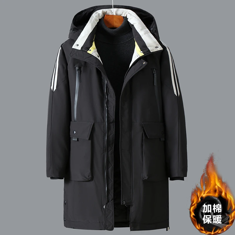 Plus Size 11XL 10XL Windproof Winter Jacket Coats Men Waterproof Fashion Hoodied Parka Men Warm Winter Cotton Coat Men Thicken