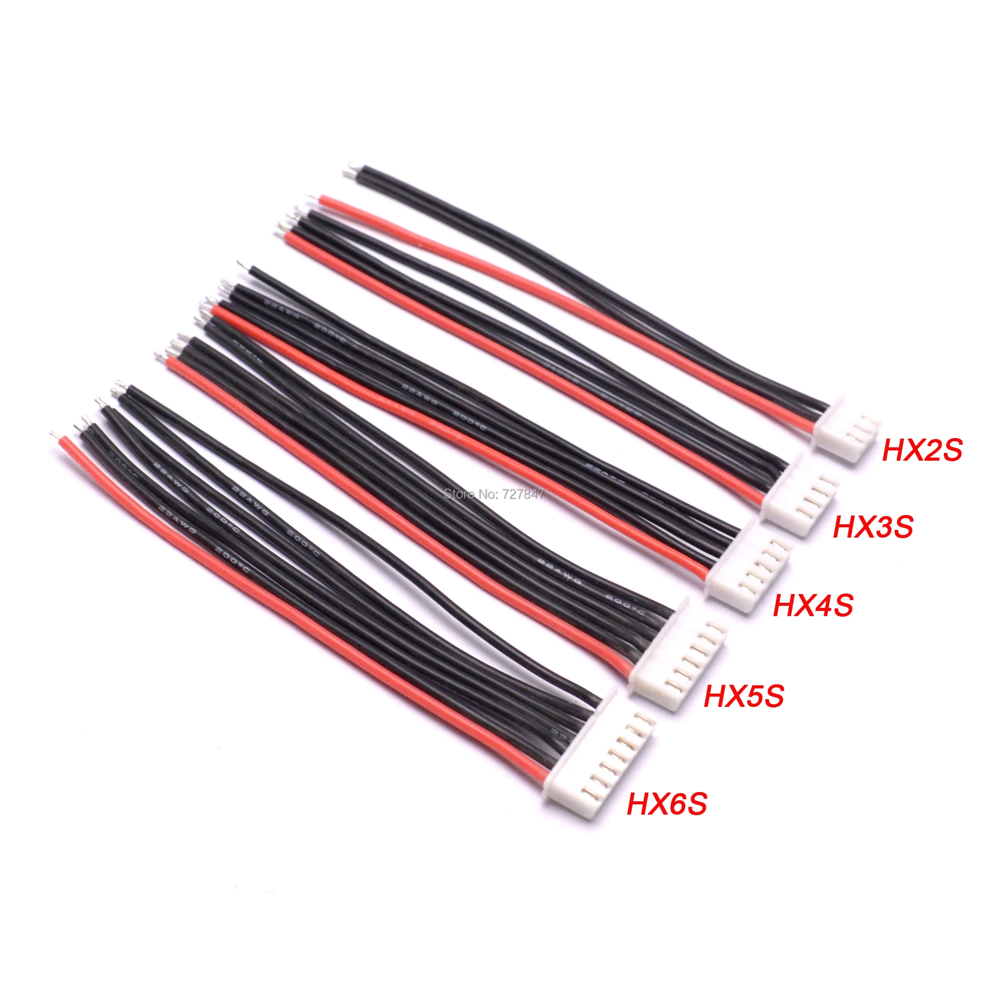 10pcs/lot 10cm 100mm RC Lipo Battery Balance Charger Plug XH 2s 3s 4s 5s 6s cable for RC Helicopter