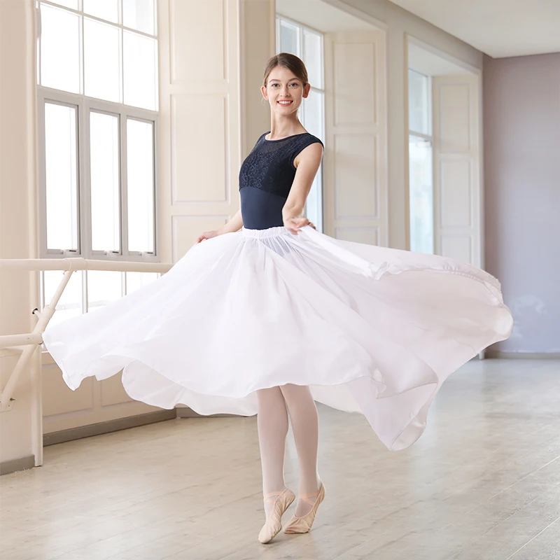 Women Ballerina Ballet Dance Skirts Chiffon Skirts Adults Dance Costumes 720° Large Skirt Classical Contemporary Dance Skirts