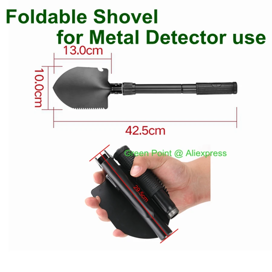 

New Small Size Foldable Shovel For Metal Detecting Use Portable Three Folding Shovel Metal Detector Professional Accessory