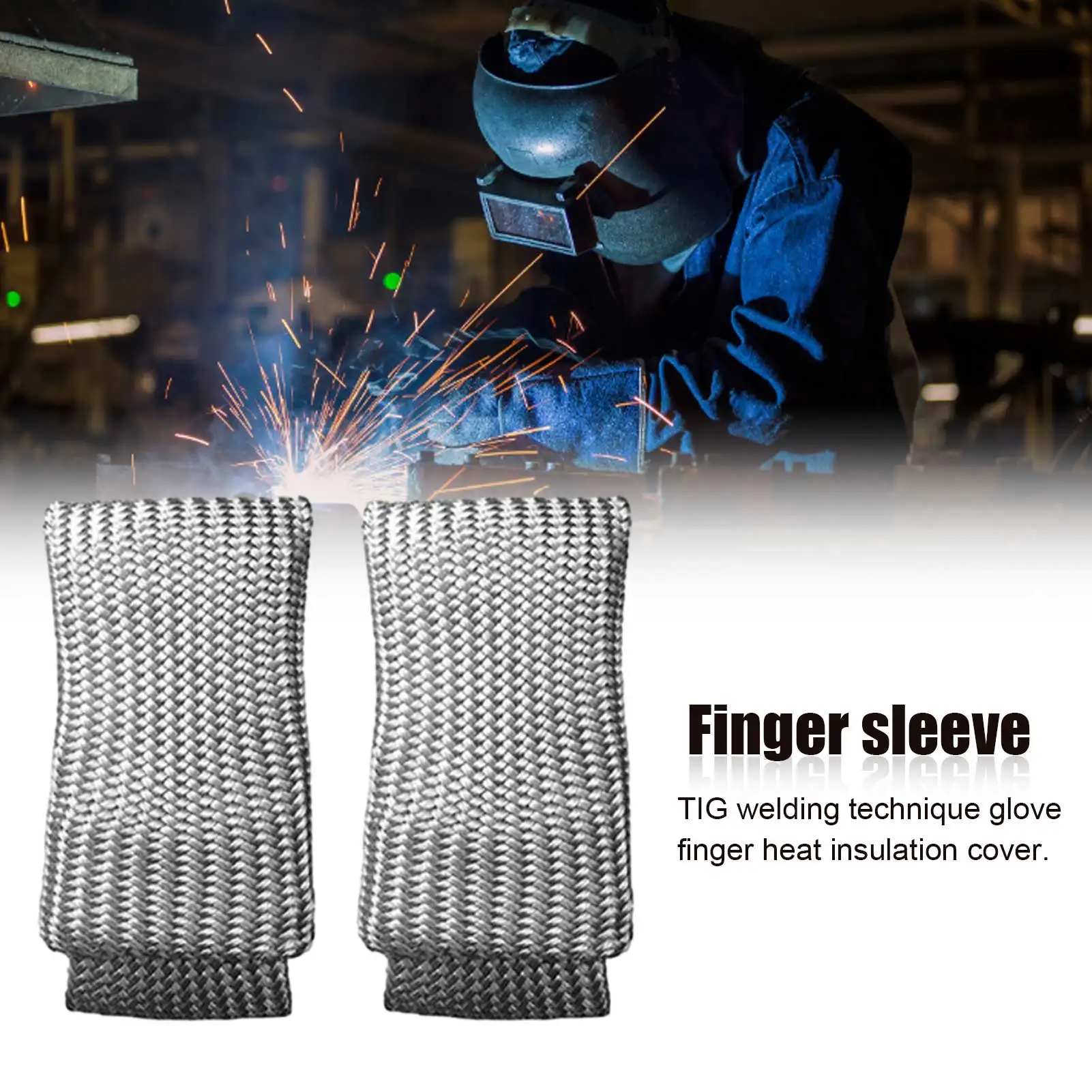 2 Pcs TIG Welding Finger Heat Shield Breathable TIG Welding Finger Cover Guard TIG Welding Protection Accessories For Valuable