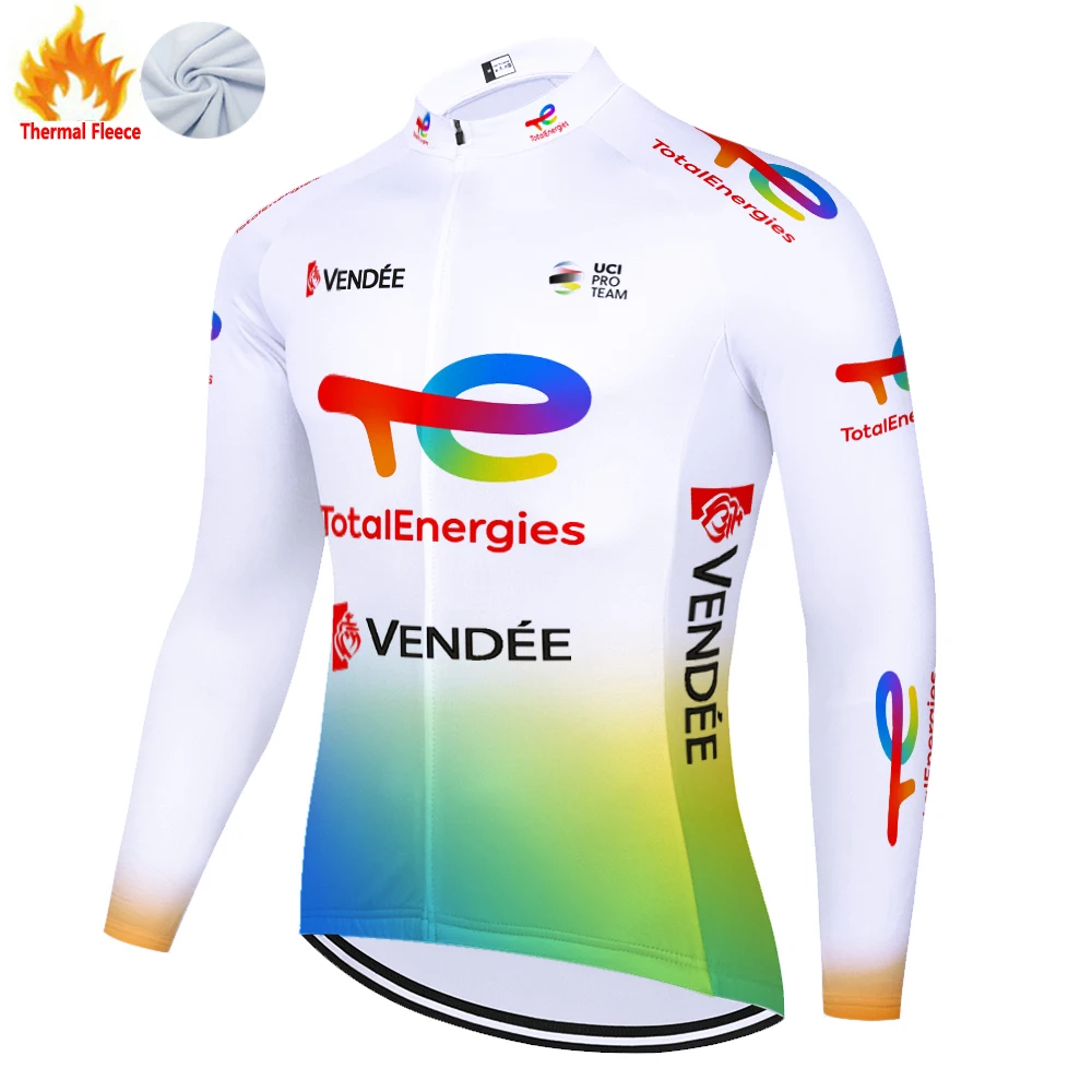 2024 total new energies Winter Thermal Fleece cycling jersey tricota ciclismo hombre camisa mtb masculina tenue bicycle clothing