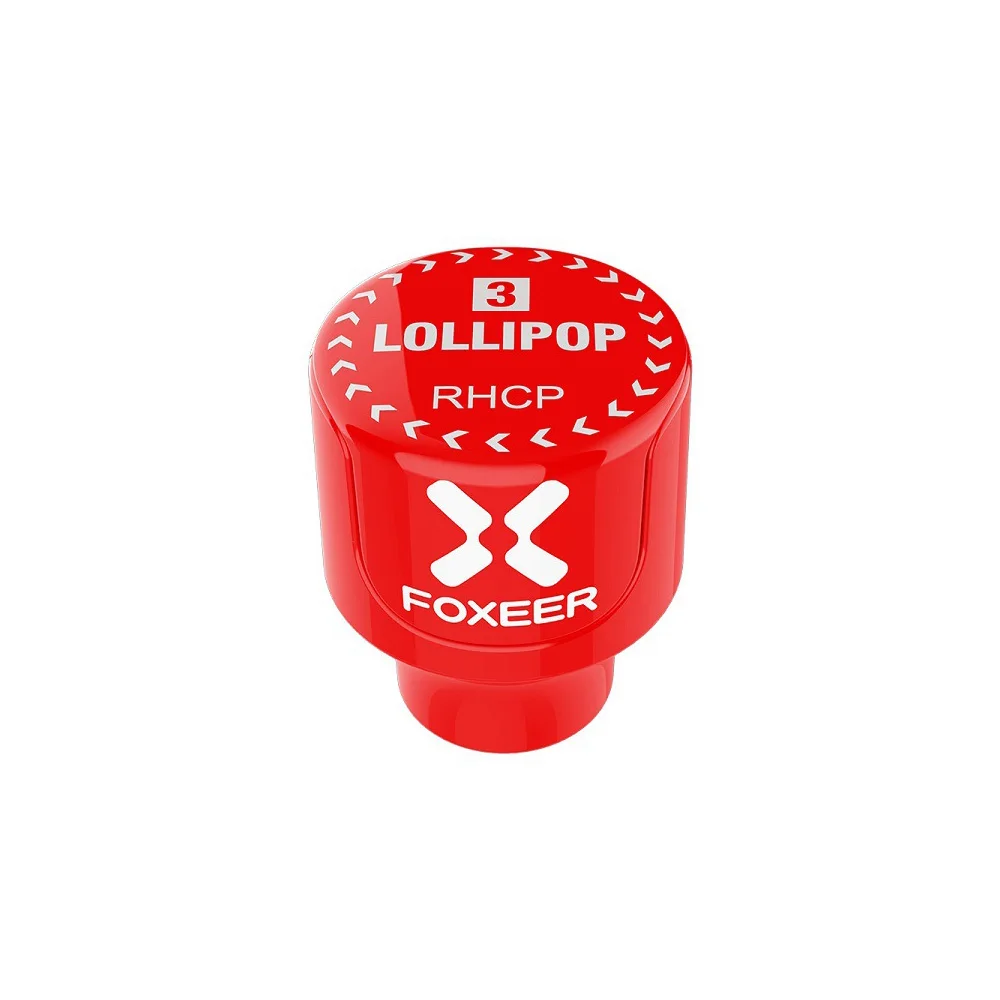 2PCS Foxeer Lollipop 3 Stubby 5.8GHz 2.5Dbi RHCP/LHCP FPV Mushroom 4.8g Antenna SMA for FPV RC Racing Drone Models