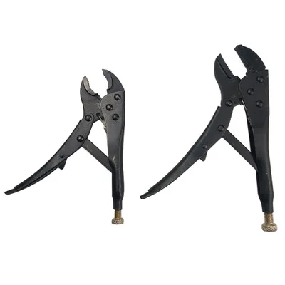 4Pcs Griptang Kalebas Mond Rechte Kaak Lock Mol Tang Koolstofstaal Slijtvaste Vise Grip Vastklemmen Hand gereedschap
