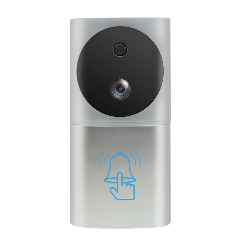 KinJoin Mới Cảm Biến Chuyển Động Vòng Chuông Cửa Wifi Video Chuông Cửa Có Camera 1080P IOs Android Không Dây Chuông Cửa Có mở Khóa Từ Xa