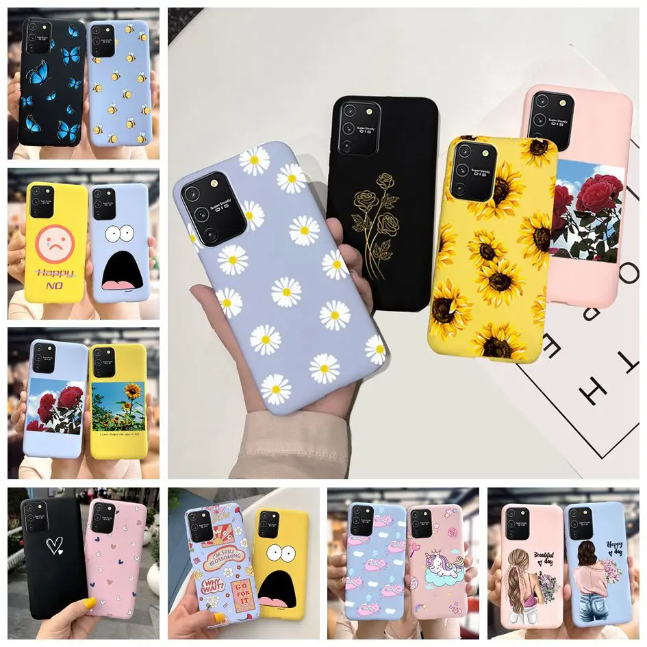 For Samsung Galaxy S10 Lite 2020 Case Colorful Flower Silicon Soft Back Cover For Samsung S10 Lite 2020 S5 S10lite SM-G770F Etui