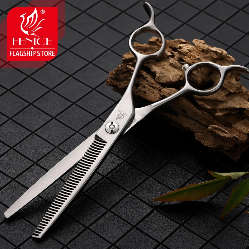 Fenice 6.5 inch Professional Thinning Scissors for Dog Groomer Japan 440C Thinning Rate 25-30%