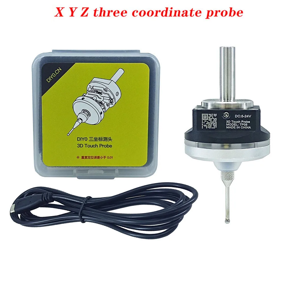 latest upgrade V6 anti-roll 3D Touch Probe edge finder to find the center desktop CNC probe compatible with mach3 and grbl