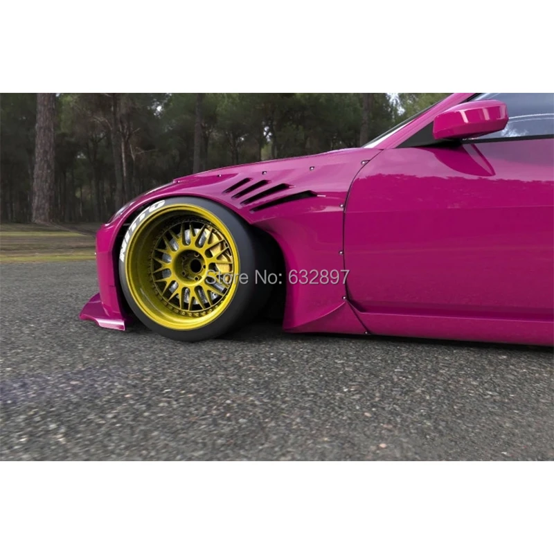 

2002-2005 350Z Z33 Rocket Bunny Style FRP Переднее крыло и заднее крыло Раскленое волокно