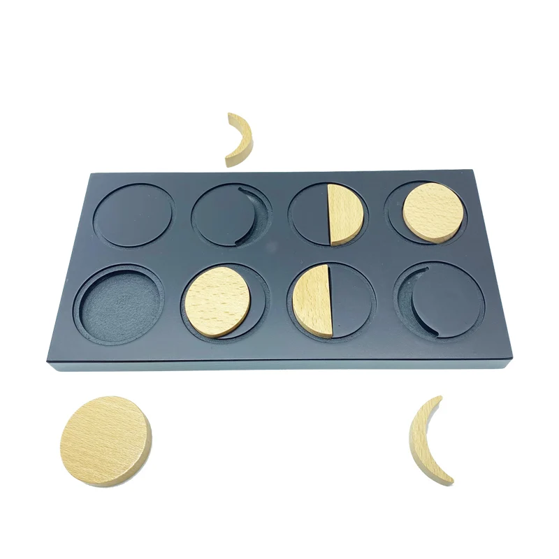 Treeyear Phases of The Moon Educational Board for Kids Montessori Toy Teach The Lunar Cycle