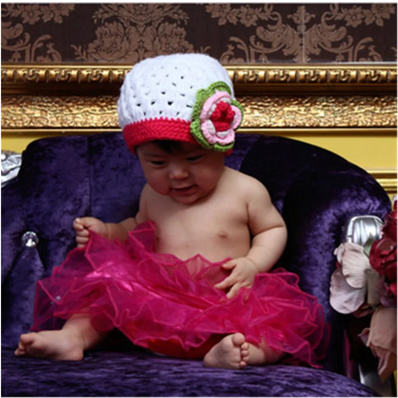 

Newborn Photography Props Accessories Baby Girl Hat Handmade Infant Cap Baby Photo Props Crochet Baby Gifts Newborn Fotografia