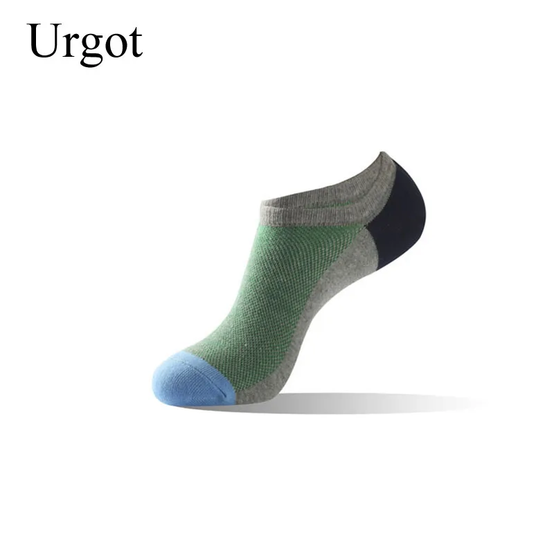 Urgot 5 Pairs Men\'s Cotton Spring Summer Socks Europe America Plus Fat Extra Large Ankle Socks Big Size 46,47,48 Male Sox Meias