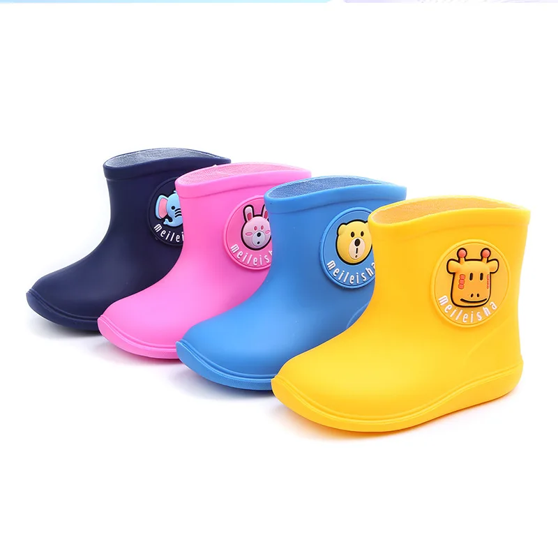 Rubber boots Children shoes rain boots kids shoes animals cartoon water shoes waterproof toddler rainboots non-slip