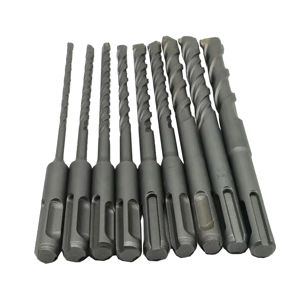 Martillo eléctrico de vástago redondo de 160mm, juego de brocas SDS para pared de hormigón, bloque de ladrillo, sierra de agujero de mampostería, 9 unids/set por juego
