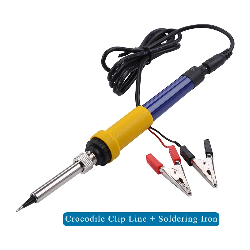 DC12V 60W Electrical Soldering Iron Car Battery Low Voltage Auto Car Welding Repair Tools