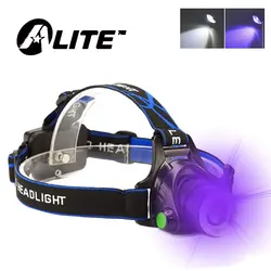 TMWT Super jasne CREE XML T6 LED reflektor uv i normalne wiązki zoomable 18650 head lamp usb