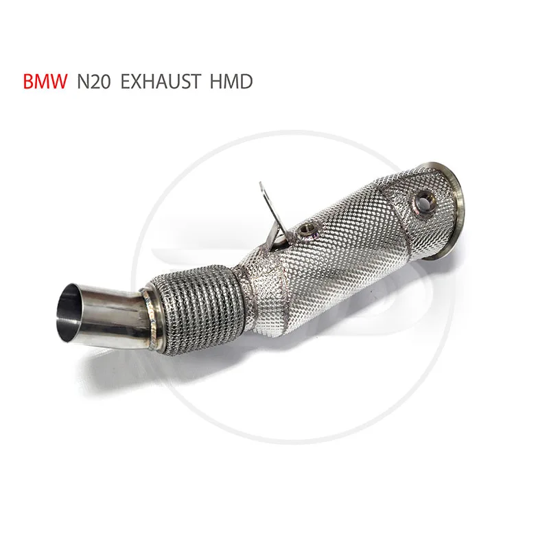 HMD Exhaust System High Flow Performance Downpipe for BMW 520i 528i N20 Engine 2.0T Car Accessories with Heat shield