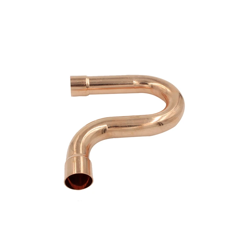 9.52-50.8mm Copper Fitting P Type Return Bend Elbow Double Socket Welding Pipe Connector for Air Conditioning Refrigeration