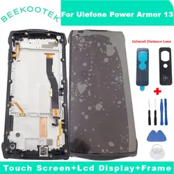 New Original Touch Screen+LCD Display+Frame+Distance Lens Assembly Repair Replacement For Ulefone Power Armor 13 6.81” Phone