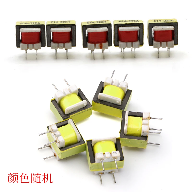 5Pcs 1300 : 8 Ohm Audio Transformer EE14 Transformateur POS Transformador