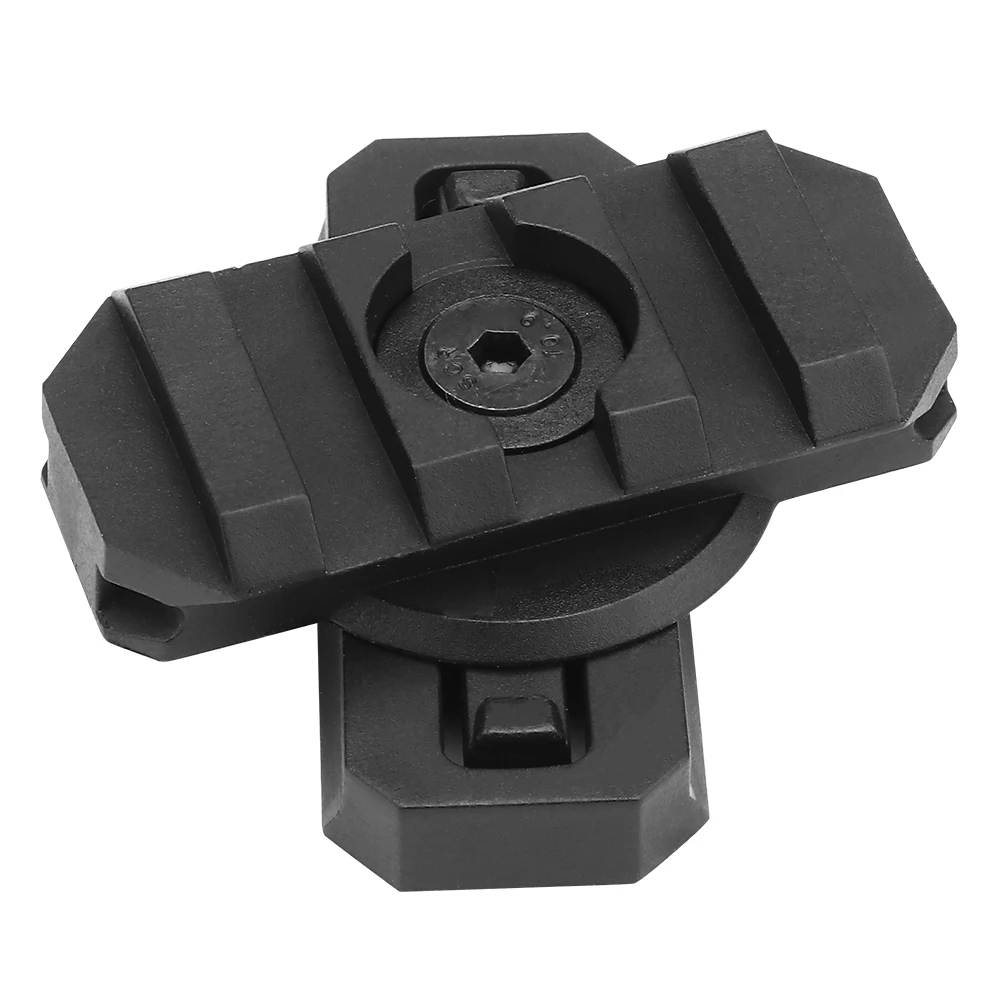 Riel de guía lineal giratorio de arco, adaptador de montaje de riel lateral de casco táctico, ajustable, 360 grados, 19mm, para M300, M600, Scout