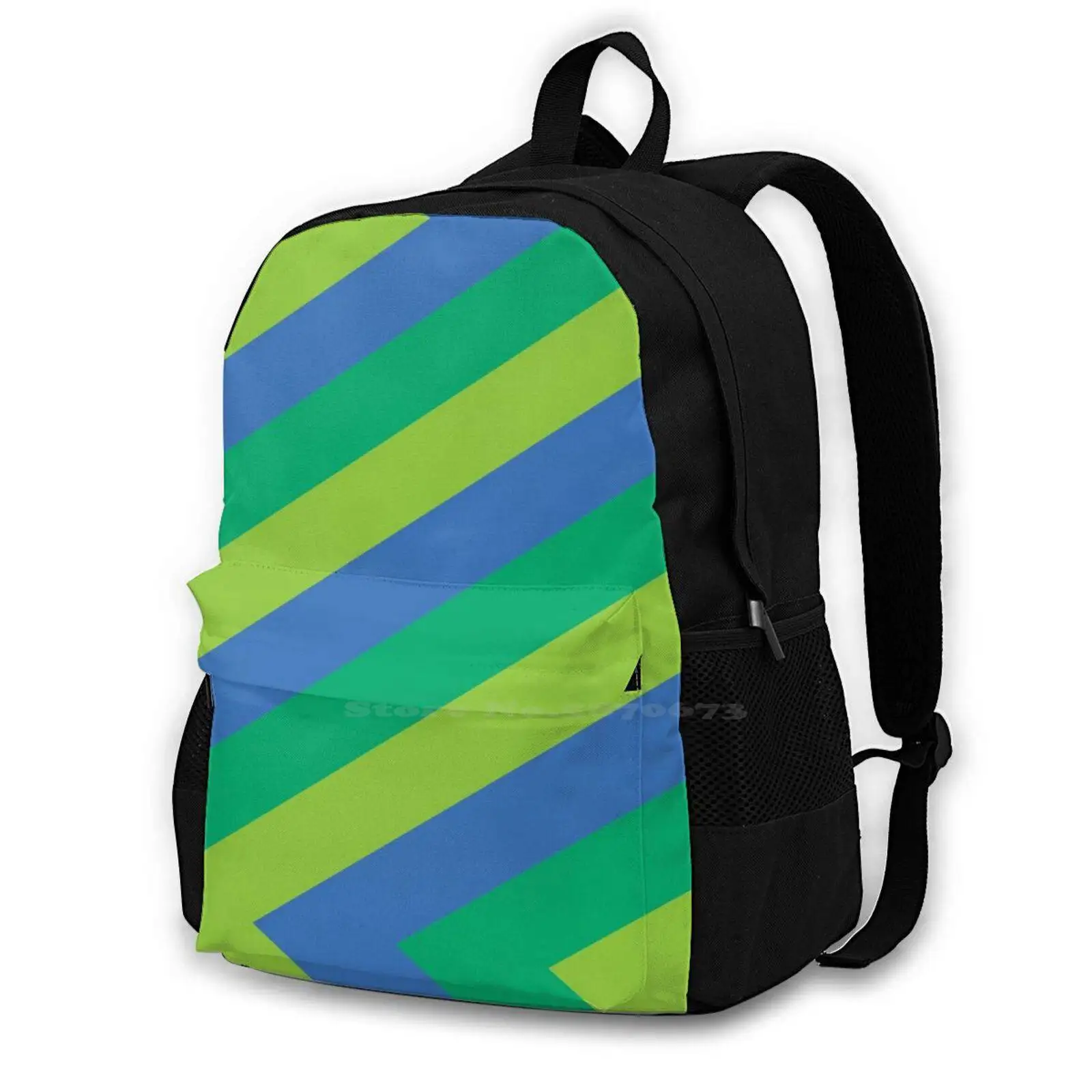 Stripes : Design 3 Of 9 New Arrivals Unisex Bags Casual Bag Backpack Stripes Bold Bright Colour Colourful Simple Simplistic