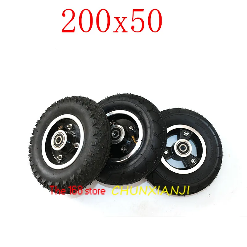 

Electric Scooter Tyre With Wheel Hub 8" 200x50 Inflation Vehicle Aluminium Alloy Pneumatic Tire