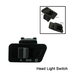 1Pcs Head Light Horn Dimmer Turn Starter Single Switch Button for GY6 50cc 125cc 150cc Moped Scooter