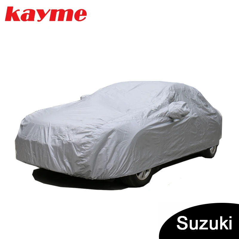 

Kayme Full Car Covers Dustproof Outdoor Indoor UV Snow Resistant Sun Protection polyester Cover universal for Suzuki