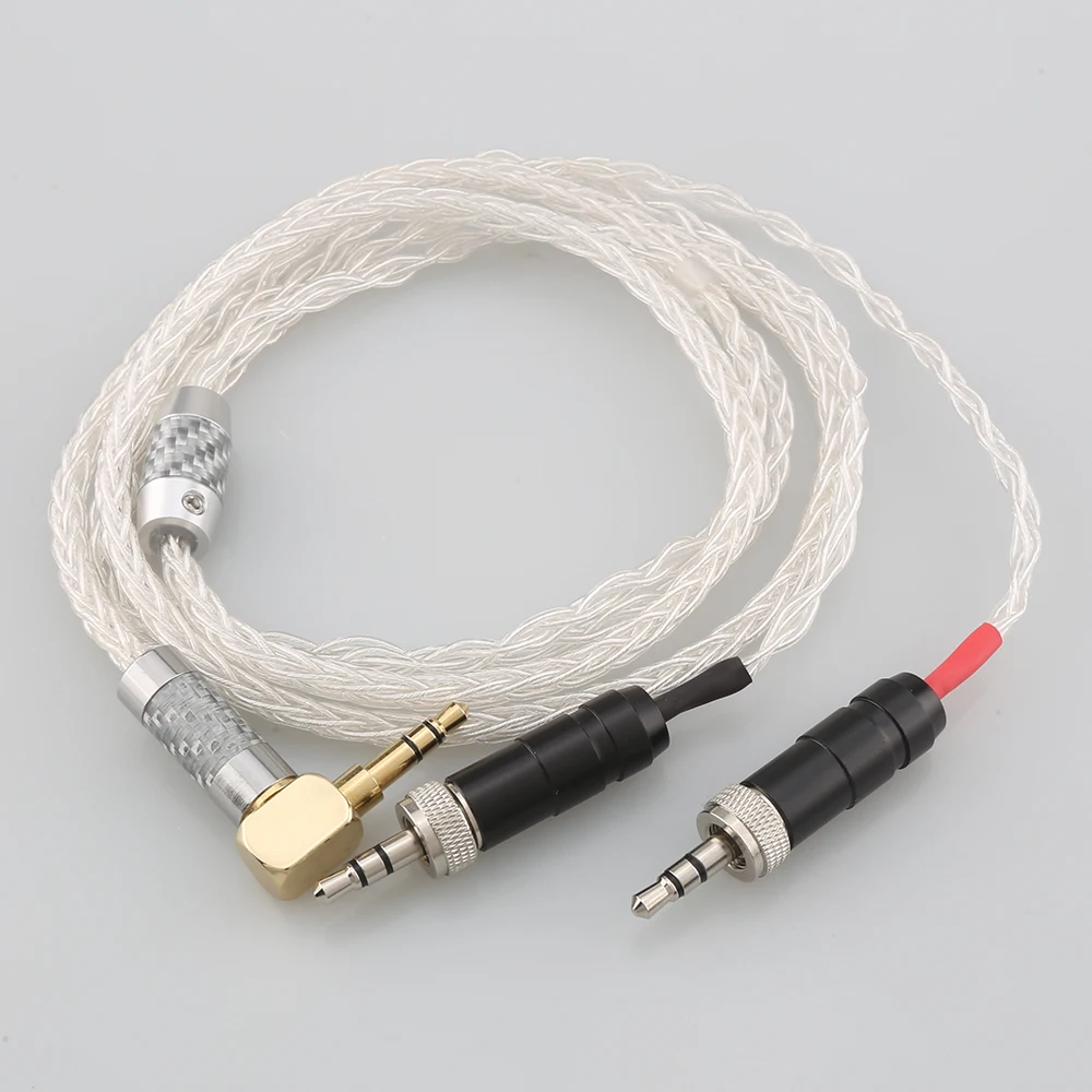 

4.4mm XLR 2.5mm 3.5mm 99% Pure Silver 8 Core Earphone Cable For Sony MDR-Z1R MDR-Z7 MDR-Z7M2 With Screw To Fix