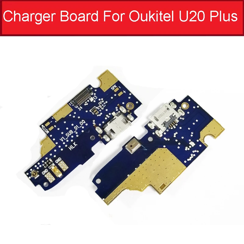 

100% новый usb зарядный порт разъем плата для Oukitel U20 плюс зарядка USB разъем док-плата модуль гибкие кабели Запасные части