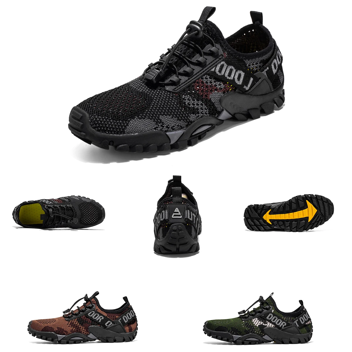 New Men's Outdoor Leisure Hiking Shoes Beach Shoes Wading Shoes Quick-Drying Rock Climbing Sports Shoes