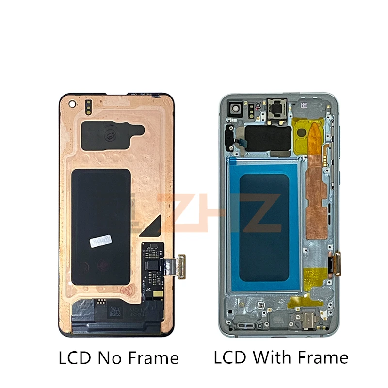 For Samsung S10e LCD Display Screen Digitizer Assembly G970F/DS G970U G970W SM-G9700 With Frame For SAMSUNG Galaxy S10e Lcd Part